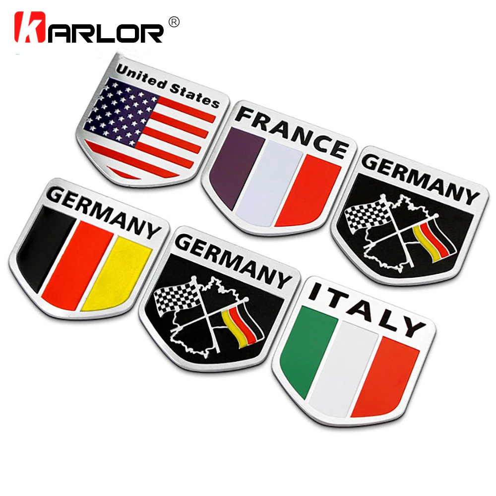 USA France Germany Italy Flag Shield Quality 3D Aluminum Car Auto Badge Emblem 3M Sticker Exterior Car Styling Accessories
USA France Germany Italy Flag Shield Quality 3D Aluminum Car Auto Badge Emblem 3M Sticker Exterior Car Styling Accessories