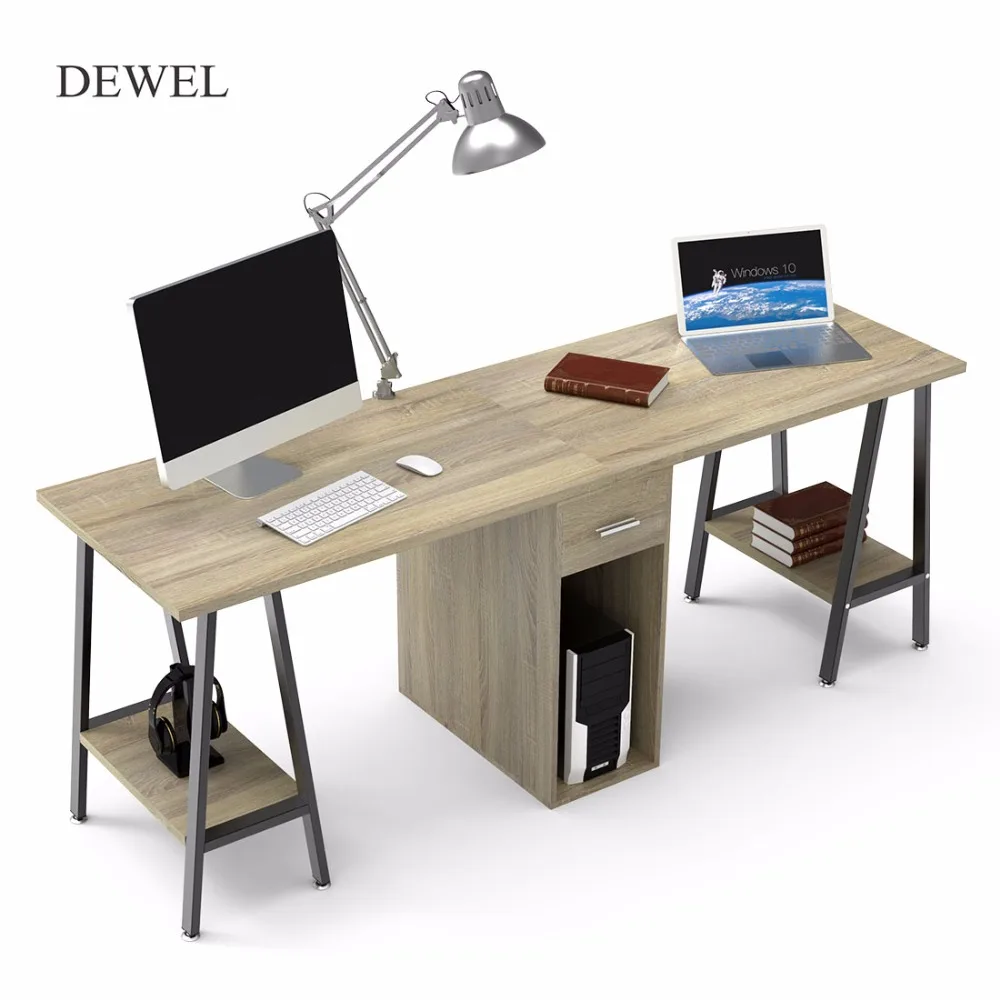Two Person Computer Desk With Drawers 78'' Large Long Computer Table Double Workstation Desks With Storage For Home Office
Two Person Computer Desk With Drawers 78'' Large Long Computer Table Double Workstation Desks With Storage For Home Office