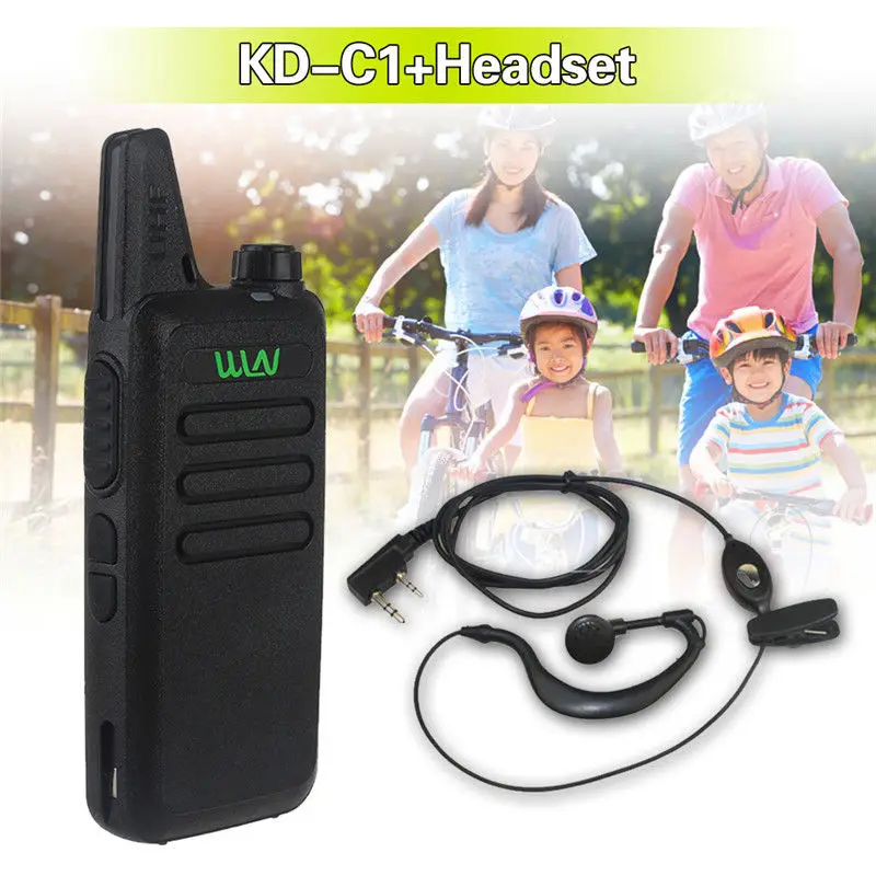 Mini Microphone 2-Way 16CH FM KD-C1 UHF 400-470 MHz MINI Two Way Radio Handheld Black Portable Transceiver
Mini Microphone 2-Way 16CH FM KD-C1 UHF 400-470 MHz MINI Two Way Radio Handheld Black Portable Transceiver