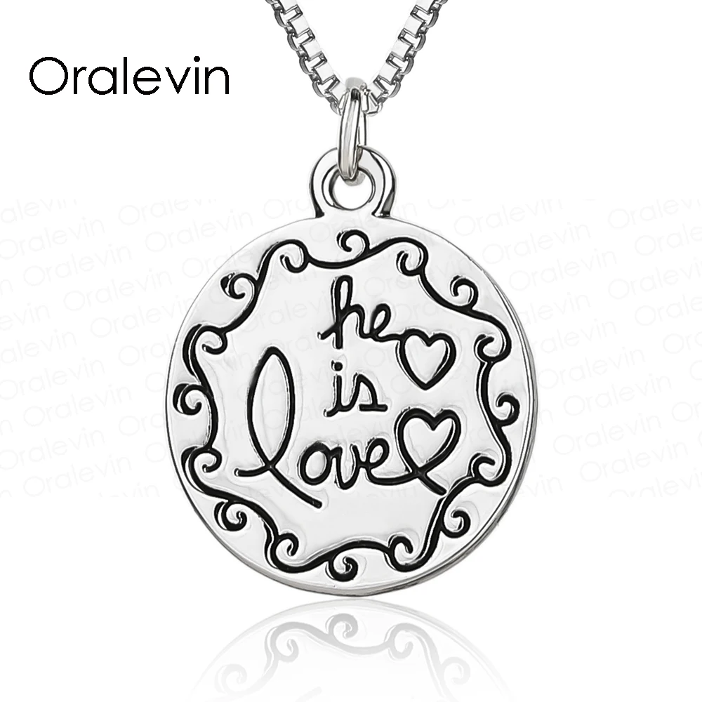 Two Tone He is Love Reversible Cross Pendant Necklace for Girls/Women 18" #LN1342 | Украшения и аксессуары
