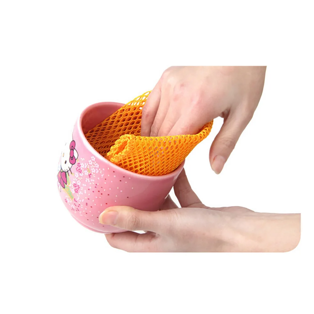 2PCS Innovative Dish Washing Net Cloths Rapid Dry Scourer Inodore Mesh Washing Cloths Kitchen Cleaning Cloths - Yellow+Pink
2PCS Innovative Dish Washing Net Cloths Rapid Dry Scourer Inodore Mesh Washing Cloths Kitchen Cleaning Cloths - Yellow+Pink