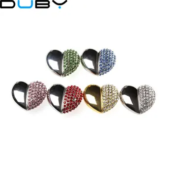 NEW HOT Metal Crystal Pen drive heart 4G/8G/16G/32G crystal heart usb flash drive USB 2.0 Memory Flash Stick PenDrive
NEW HOT Metal Crystal Pen drive heart 4G/8G/16G/32G crystal heart usb flash drive USB 2.0 Memory Flash Stick PenDrive