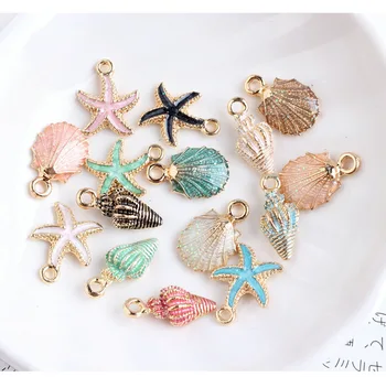 15pcs Mixed Coloful Ocean starfish Shell Conch Sea Enamel Charms Pendant DIY Bracelet Necklace Jewelry Accessory DIY Craft
15pcs Mixed Coloful Ocean starfish Shell Conch Sea Enamel Charms Pendant DIY Bracelet Necklace Jewelry Accessory DIY Craft