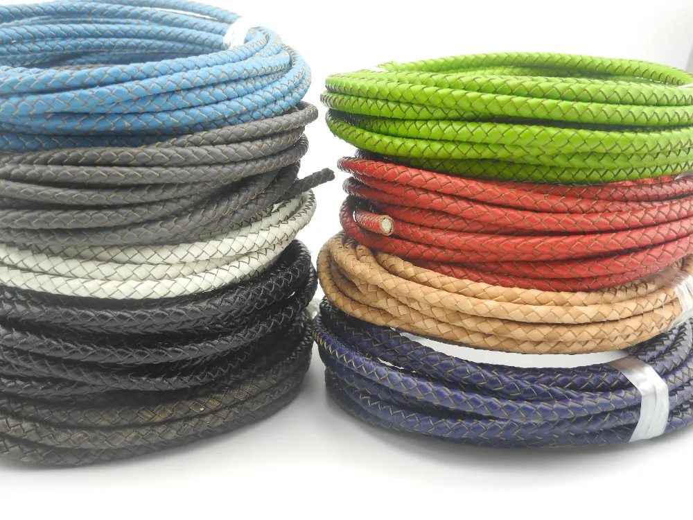 19 Colors Available--10Yards 5.0mm Round Bolo Braided Real Leather Cord For Bracelets Design--LCB50
19 Colors Available--10Yards 5.0mm Round Bolo Braided Real Leather Cord For Bracelets Design--LCB50