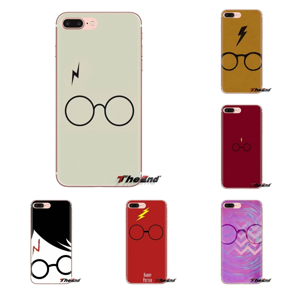 

Silicone Shell Case Harry Potter Glasses Pattern For Sony Xperia Z Z1 Z2 Z3 Z5 compact M2 M4 M5 C4 E3 T3 XA Huawei Mate 7 8 Y3II