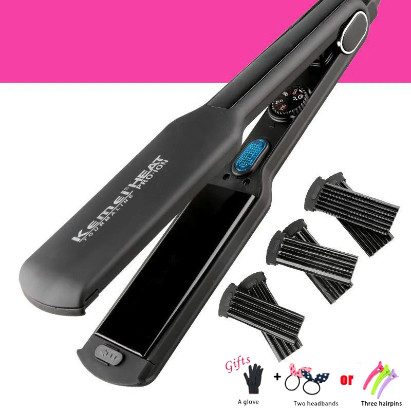 4In1 Professional 110-240V Hair Curling Iron Ceramic Hair Curler Roller Electric Hair Straightener Crimper Corrugated Curl B51
4In1 Professional 110-240V Hair Curling Iron Ceramic Hair Curler Roller Electric Hair Straightener Crimper Corrugated Curl B51
