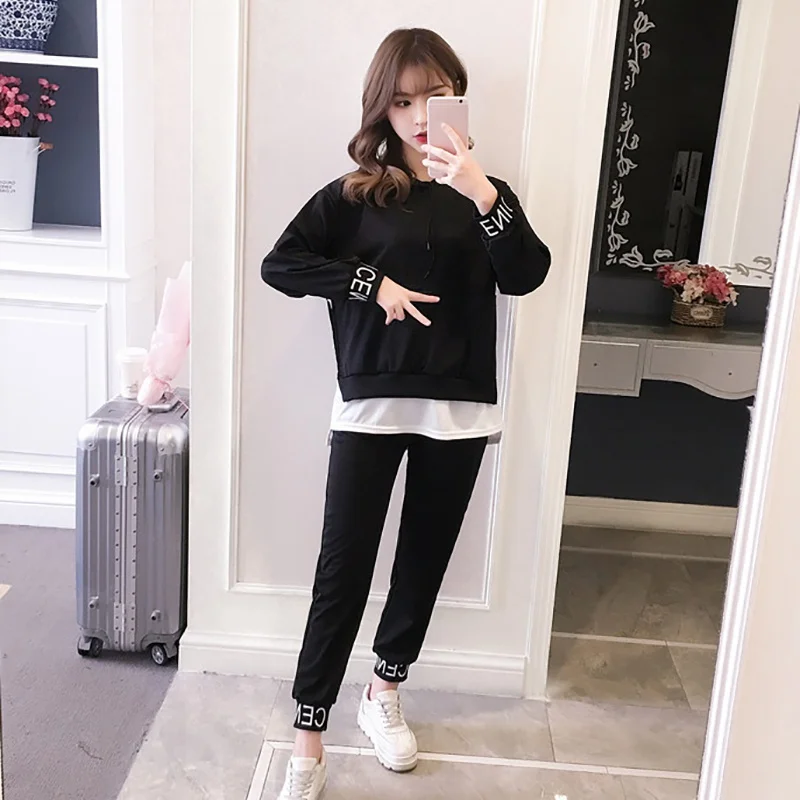 Tracksuit 2pcs Women Fashion Letter Printed Sets Long Sleeve Split Hoodies Pullover Sweatshirt +Pants Casual 2pcs Women Clothing
Tracksuit 2pcs Women Fashion Letter Printed Sets Long Sleeve Split Hoodies Pullover Sweatshirt +Pants Casual 2pcs Women Clothing