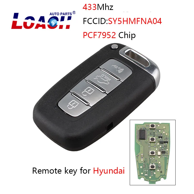 Remote Smart Key 433Mhz For HYUNDAI SONATA GENESIS EQUUS VELOSTER 2009 2010 2011 2012 2013 2014 2015 SY5HMFNA04 4Buttons
Remote Smart Key 433Mhz For HYUNDAI SONATA GENESIS EQUUS VELOSTER 2009 2010 2011 2012 2013 2014 2015 SY5HMFNA04 4Buttons