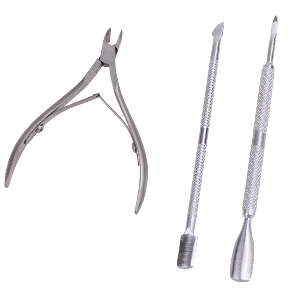 3PCS/Set Cuticle Pushers Clippers Nail Art Tools Cuticle Remover For Manicure Stick for Nail Gel varnish Nead Skin Scissors
3PCS/Set Cuticle Pushers Clippers Nail Art Tools Cuticle Remover For Manicure Stick for Nail Gel varnish Nead Skin Scissors