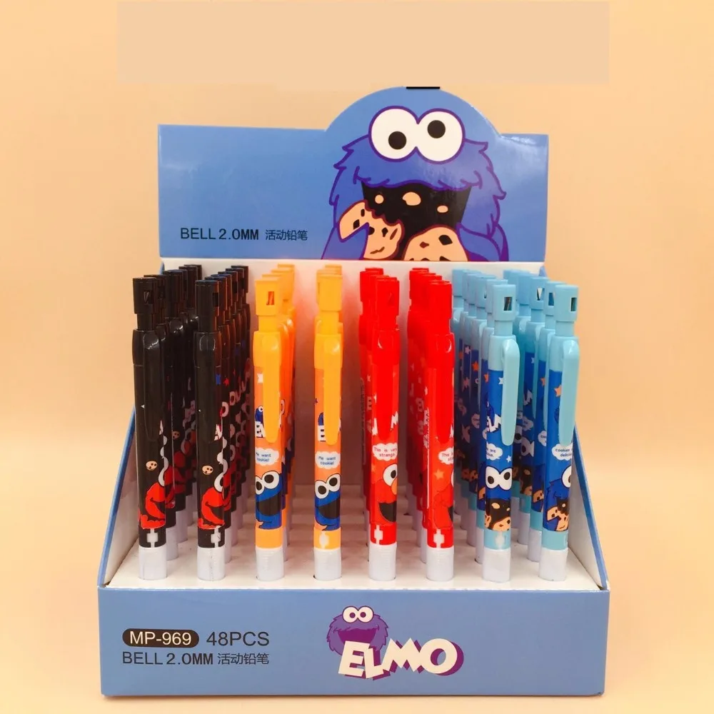 48pcs/lot Kawaii Sesame Street Elmo Mechanical Pencil,2.0mm Refill Automatic Pencil Drawing Stationery with Pencil Sharpener
48pcs/lot Kawaii Sesame Street Elmo Mechanical Pencil,2.0mm Refill Automatic Pencil Drawing Stationery with Pencil Sharpener