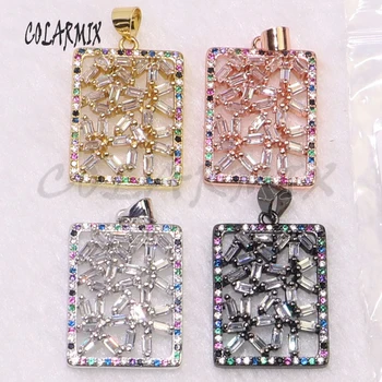 8Pcs High quality zircon crystal rectangle pendant for jewelry making Fashion jewelry pendant 5381
8Pcs High quality zircon crystal rectangle pendant for jewelry making Fashion jewelry pendant 5381