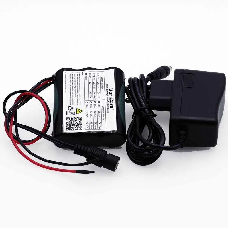 VariCore 12 V 2600 mAh 18650 Li-ion Rechargeable battery Pack for 35W LED Lamp CCTV Camera 2.6A Batteries + 12.6V 1A Charger
VariCore 12 V 2600 mAh 18650 Li-ion Rechargeable battery Pack for 35W LED Lamp CCTV Camera 2.6A Batteries + 12.6V 1A Charger