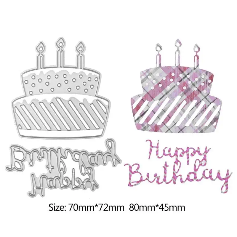 2Pcs Craft Dies Happy Birthday Letter Cake Metal Scrapbooking DIY Die Cut Stamps Stencils Card Making Supplies
2Pcs Craft Dies Happy Birthday Letter Cake Metal Scrapbooking DIY Die Cut Stamps Stencils Card Making Supplies