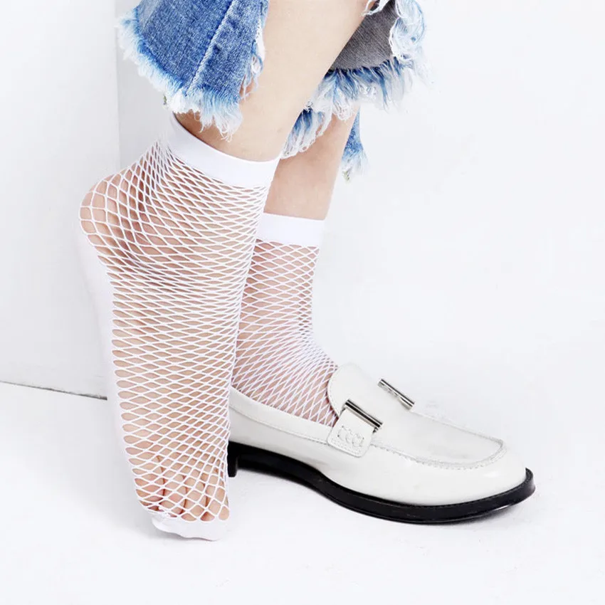 Socks Women Sexy white Lace Fishnet Net Plain Top-Ankle Short Socks Stylish Calcetines de mujer calcetines mujer divertido
Socks Women Sexy white Lace Fishnet Net Plain Top-Ankle Short Socks Stylish Calcetines de mujer calcetines mujer divertido