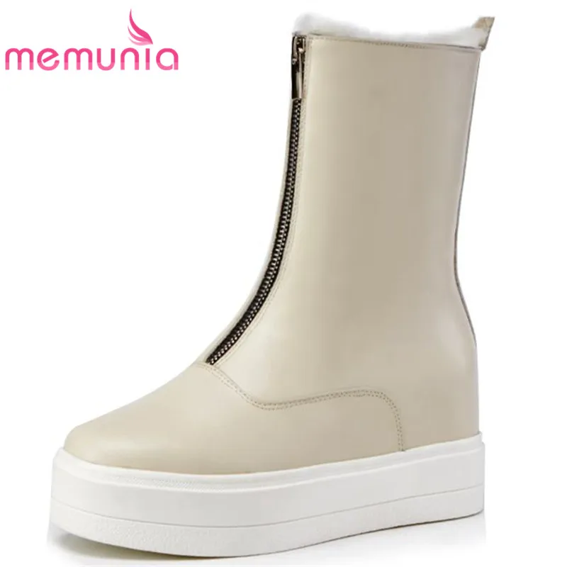 MEMUNIA 2020 new arrive genuine leather boots for women fashion warm autumn winter boots fashion simple ankle boots casual shoes
MEMUNIA 2020 new arrive genuine leather boots for women fashion warm autumn winter boots fashion simple ankle boots casual shoes