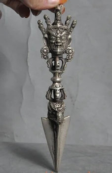 decoration brass factory outlets Tibet Silver 6"Old Tibet Buddhism Silver Mahakala Buddha Statue Phurpa Vajra Dorje Daggers
decoration brass factory outlets Tibet Silver 6"Old Tibet Buddhism Silver Mahakala Buddha Statue Phurpa Vajra Dorje Daggers