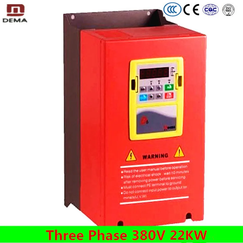 DEMA D6B Sery Vector Frequency Inverter VSD VFD Systems 22KW Power 380V 3 Phase VFD Adjustable Motor Speed Controller Inverter
DEMA D6B Sery Vector Frequency Inverter VSD VFD Systems 22KW Power 380V 3 Phase VFD Adjustable Motor Speed Controller Inverter