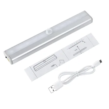 LED Under Cabinet Light USB Rechargeable Motion Sensor Lamp 10 LEDs lighting for Wardrobe Cupboard Closet Kitchen night light
LED Under Cabinet Light USB Rechargeable Motion Sensor Lamp 10 LEDs lighting for Wardrobe Cupboard Closet Kitchen night light