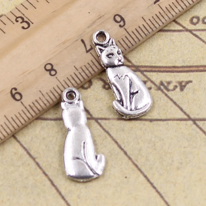10pcs/lot Charms cat 22x9mm Tibetan Silver Pendants Antique Jewelry Making DIY Handmade Craft for Bracelet Necklace 
10pcs/lot Charms cat 22x9mm Tibetan Silver Pendants Antique Jewelry Making DIY Handmade Craft for Bracelet Necklace