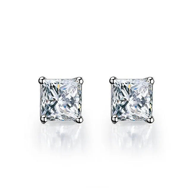 2Ct/piece Princess Cut Faultless NSCD lovely Diamond Earrings Stud for Women Wedding Earring 925 Silver Platinum Plated
2Ct/piece Princess Cut Faultless NSCD lovely Diamond Earrings Stud for Women Wedding Earring 925 Silver Platinum Plated