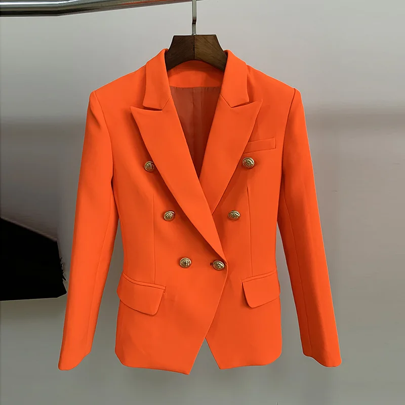 2019 New Autumn Style Orange Color Long Sleeve Double Breasted Shawl Collar Coat Fashion Office Lady Jackets
2019 New Autumn Style Orange Color Long Sleeve Double Breasted Shawl Collar Coat Fashion Office Lady Jackets