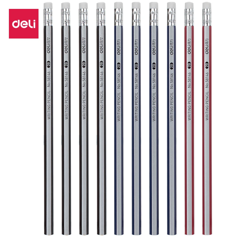 Deli Pencils Pupils Writing Pencil with Eraser Hexagonal Penholder HB 2B Student Stationary Wooden Lead Pencils Writing Supplies
Deli Pencils Pupils Writing Pencil with Eraser Hexagonal Penholder HB 2B Student Stationary Wooden Lead Pencils Writing Supplies