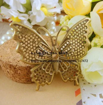 Free ship!! 40*48mm antique bronze butterfly metal pendant - filigree stamping spacer for jewelry making
Free ship!! 40*48mm antique bronze butterfly metal pendant - filigree stamping spacer for jewelry making