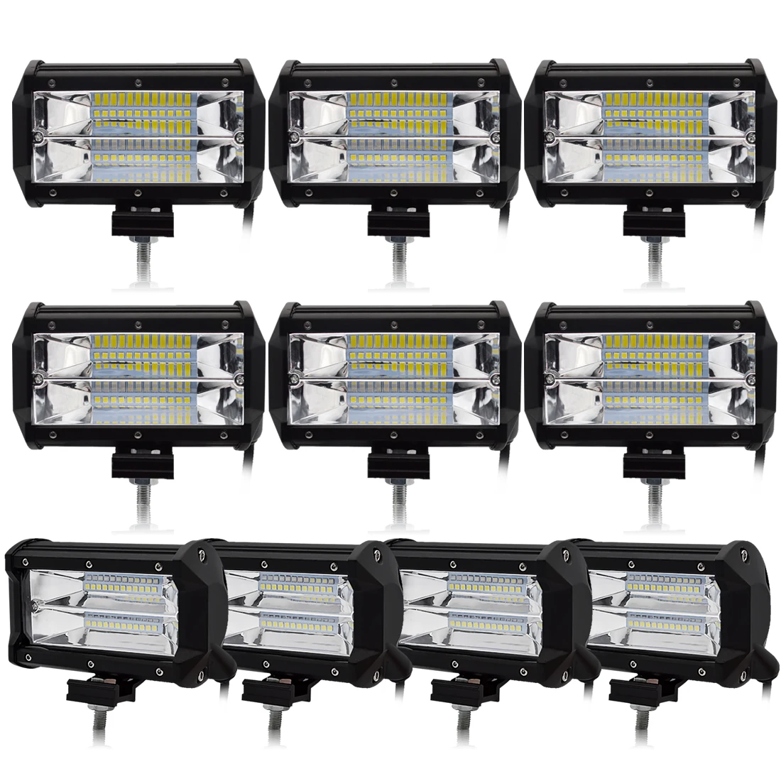 Safego 10pcs 5 Inch 72W LED Flood Work Light 24*3W LED Chips Offroad Car Light Fog Light Driving Light For Trunk Boat Tractor
Safego 10pcs 5 Inch 72W LED Flood Work Light 24*3W LED Chips Offroad Car Light Fog Light Driving Light For Trunk Boat Tractor