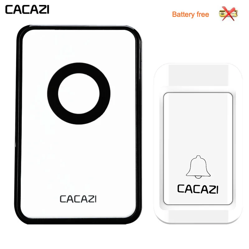 CACAZI Home Waterproof Wireless Doorbell Self-Powered LED Light No Battery Button Cordless Ring 120m US EU UK plug 38 Chime
CACAZI Home Waterproof Wireless Doorbell Self-Powered LED Light No Battery Button Cordless Ring 120m US EU UK plug 38 Chime