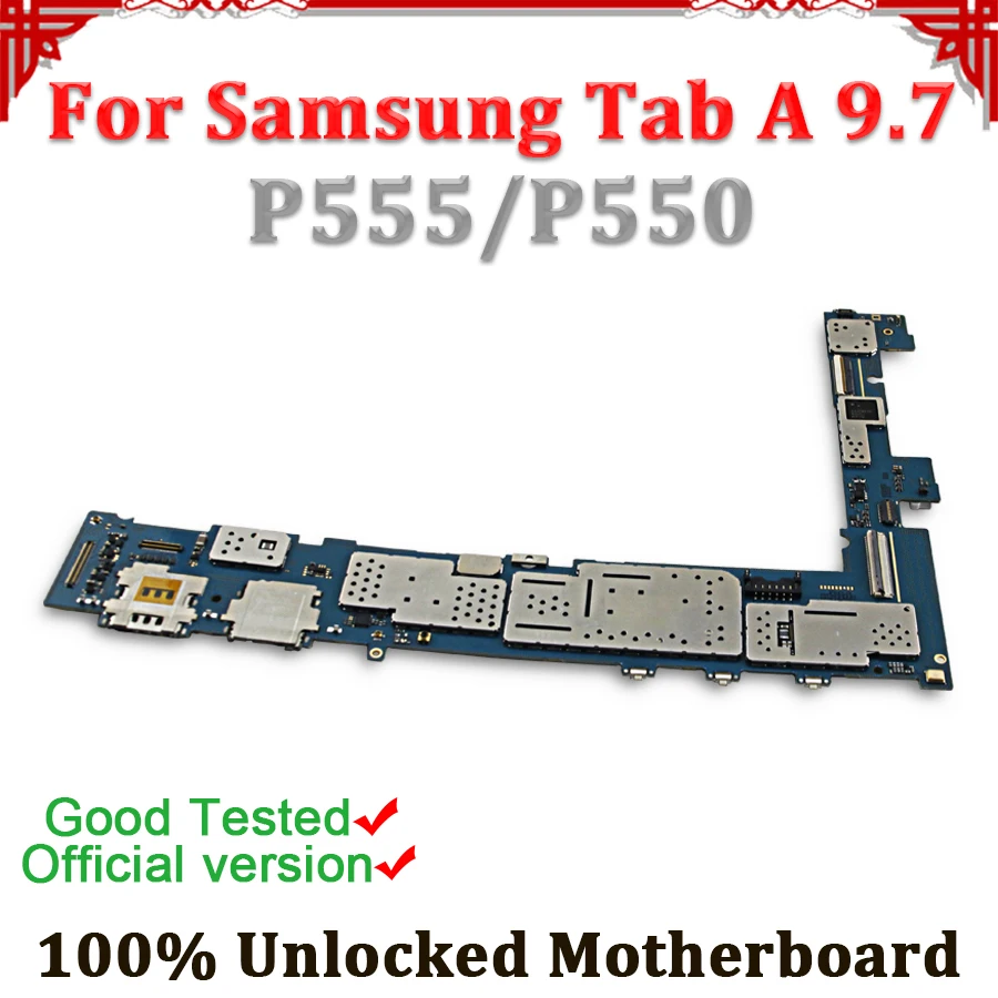 WiFi 4G Version Full Unlocked Motherboard For Samsung Galaxy Tab A 9.7 P550 P555 Motherboard Mainboard Logic Board With Chips
WiFi 4G Version Full Unlocked Motherboard For Samsung Galaxy Tab A 9.7 P550 P555 Motherboard Mainboard Logic Board With Chips