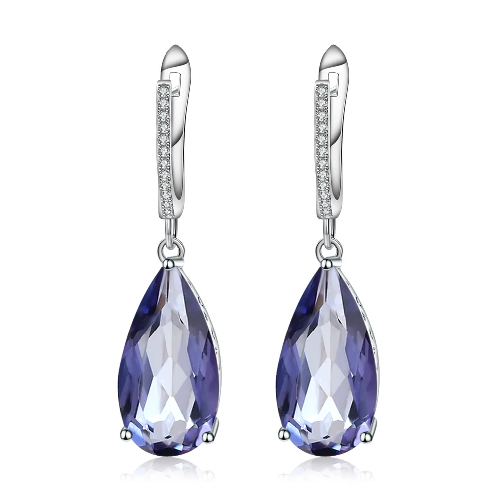 Gem's Ballet 15.78Ct Natural Iolite Blue Mystic Quartz Gemstone 925 Sterling Silver Drop Earrings For Women Wedding Fine Jewelry
Gem's Ballet 15.78Ct Natural Iolite Blue Mystic Quartz Gemstone 925 Sterling Silver Drop Earrings For Women Wedding Fine Jewelry