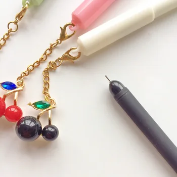 1PC Metal Cherry Pearl Pendant Gel Pen Rollerball Pen School Office Supply Student Stationery Black Ink 0.5mm
1PC Metal Cherry Pearl Pendant Gel Pen Rollerball Pen School Office Supply Student Stationery Black Ink 0.5mm