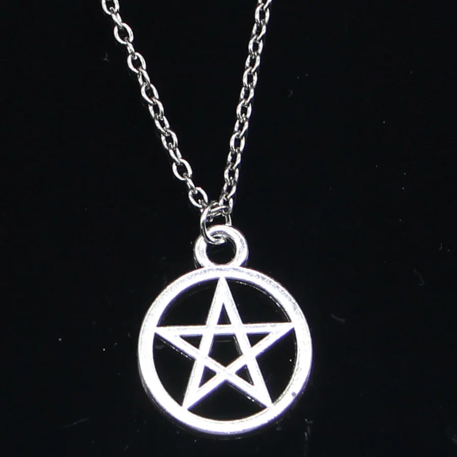 20pcs New Fashion Necklace 24x24mm star pentagram Silver Pendants Short Long Women Men Colar Gift Jewelry Choker
20pcs New Fashion Necklace 24x24mm star pentagram Silver Pendants Short Long Women Men Colar Gift Jewelry Choker