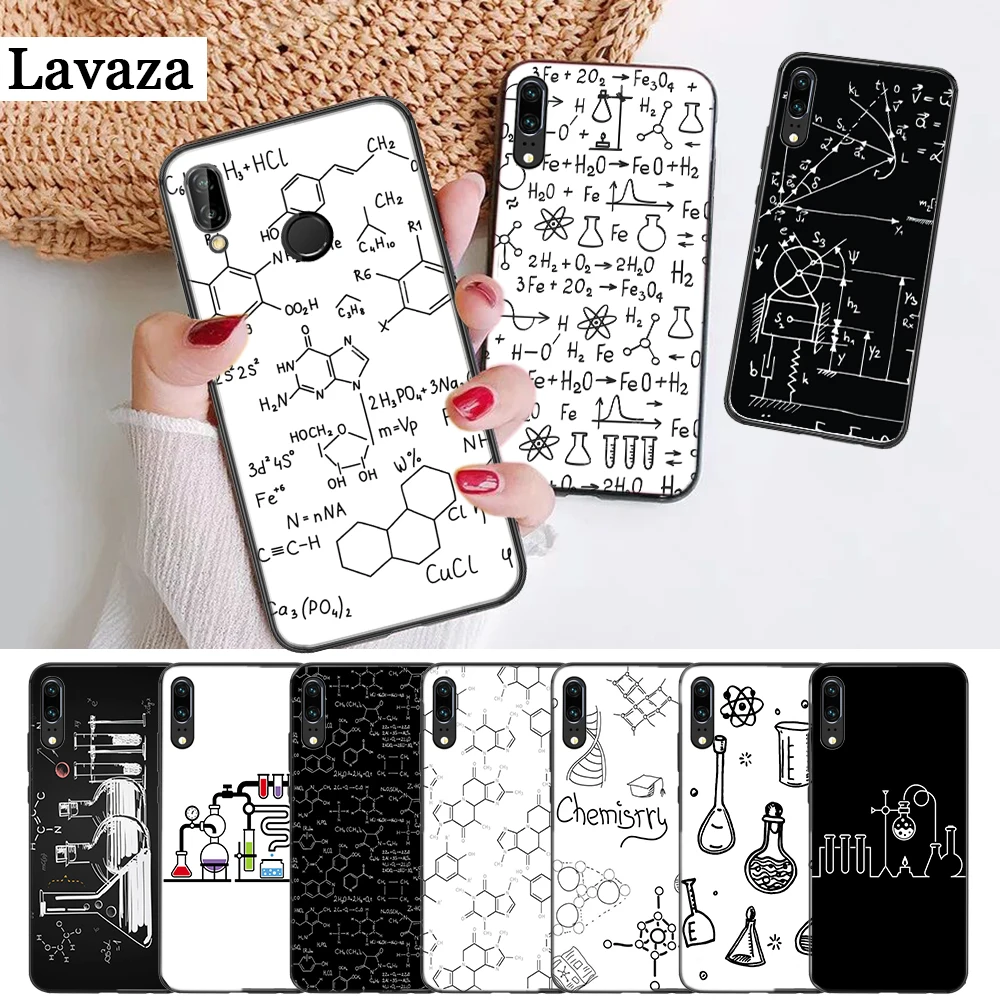 Силиконовый чехол с химическим рисунком для Huawei P8 Lite 2015 2017 P9 2016 Mimi P10 P20 Pro P Smart Z 2019