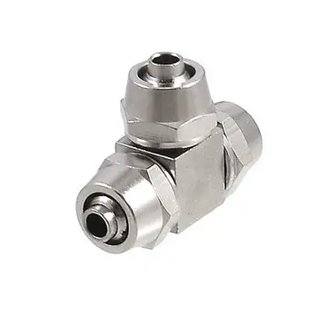 1pc Chrome Plated Brass Quick Coupler Coupling Three Way Fittings 4/6/8/10/12/14/16MM Three Way Tee Shape
1pc Chrome Plated Brass Quick Coupler Coupling Three Way Fittings 4/6/8/10/12/14/16MM Three Way Tee Shape
