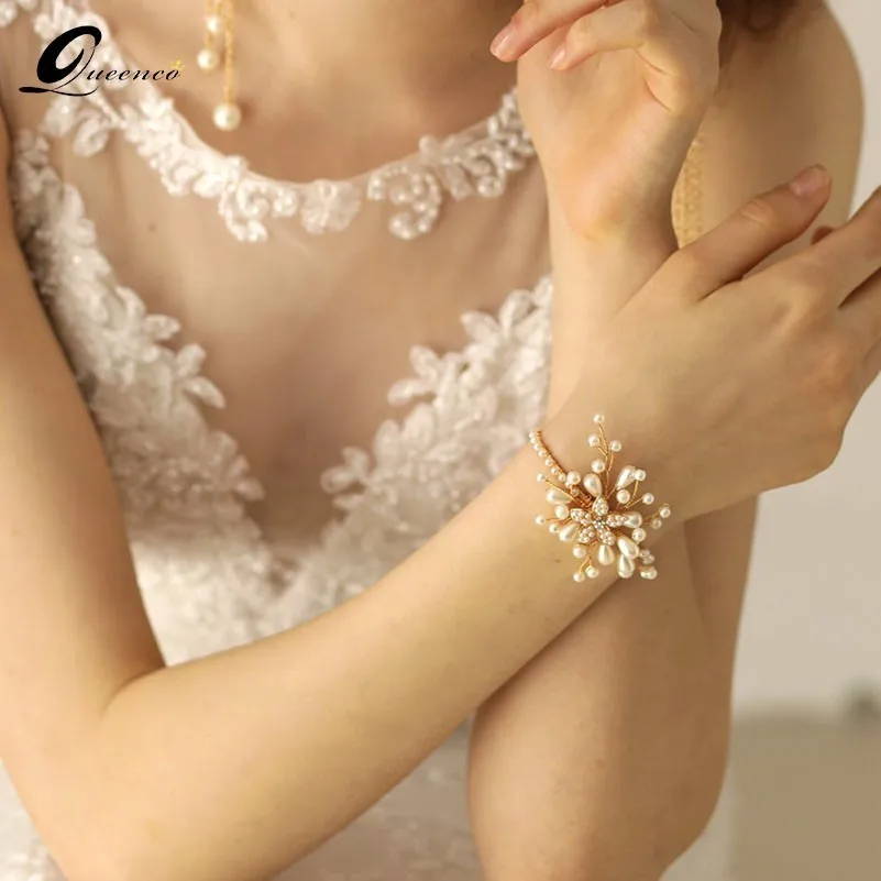 Wedding Bracelet Handmade Pearl Jewelry For Women Bridal Wristband Bangles Fashion Accessories Wristlet Braclets
Wedding Bracelet Handmade Pearl Jewelry For Women Bridal Wristband Bangles Fashion Accessories Wristlet Braclets