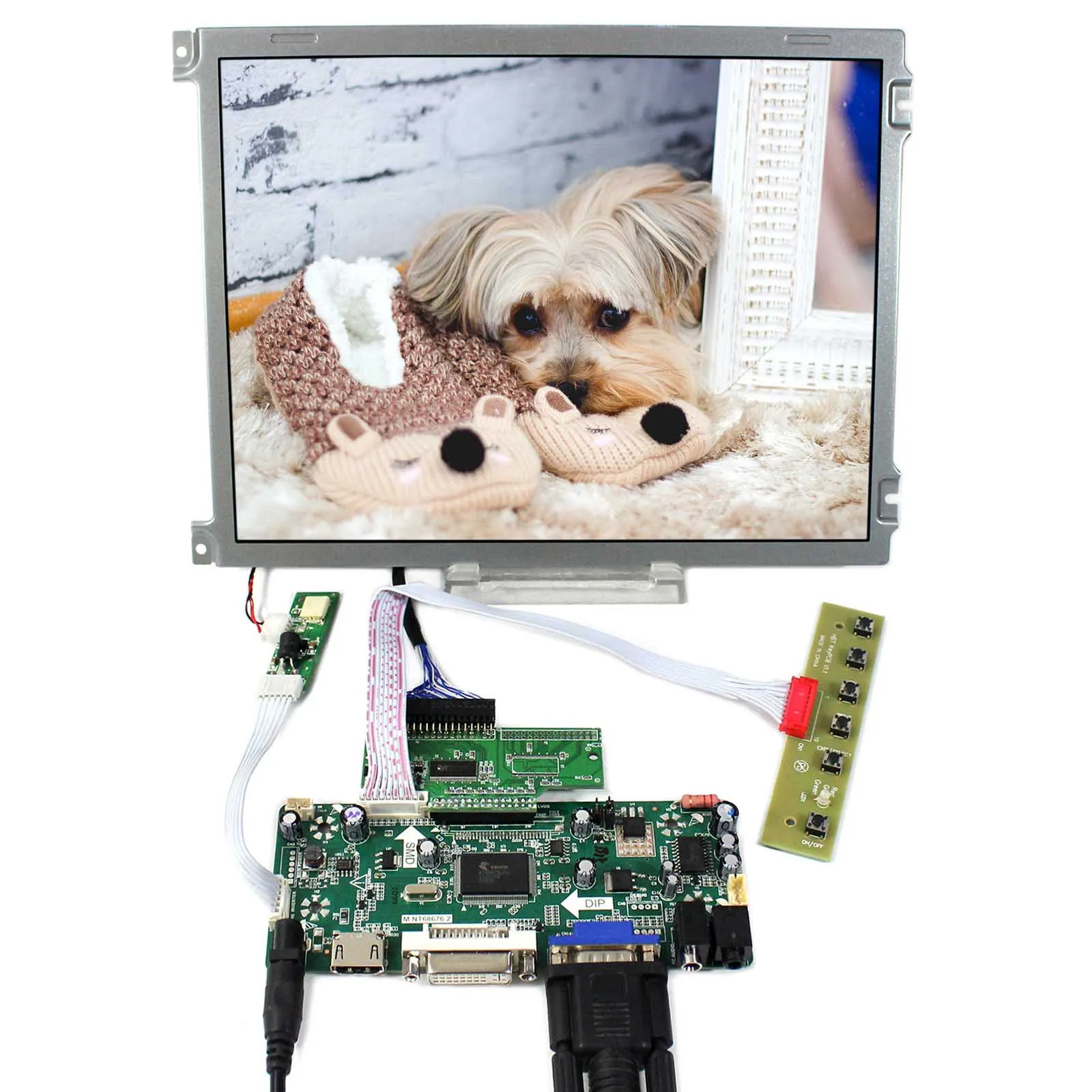 VGA Controller Board 10.4 Resistive Touch 10.4inch 640x480 AA104VH01 USB Sets