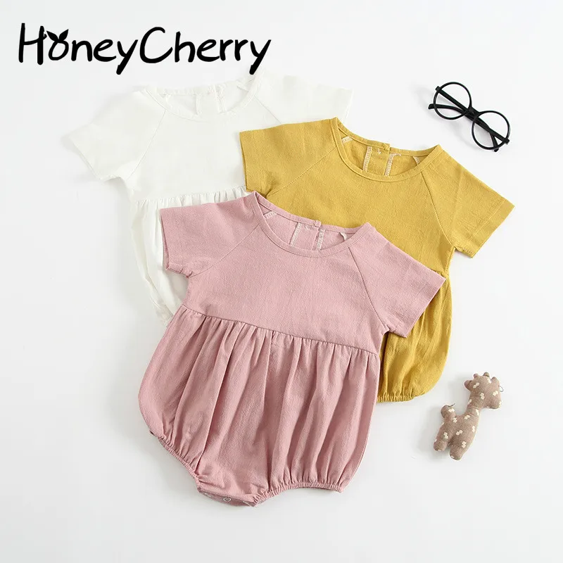 2019 Summer Romper Cotton Baby Short Climb Clothes Loose Romper Baby Girl Clothes Newborn romper Jumpsuit
2019 Summer Romper Cotton Baby Short Climb Clothes Loose Romper Baby Girl Clothes Newborn romper Jumpsuit