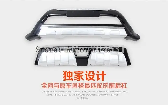 

Bumper front bumpers+ rear bumper guard for2 13-2014 2015 2016 2017 for Subaru XV 2pcs/set