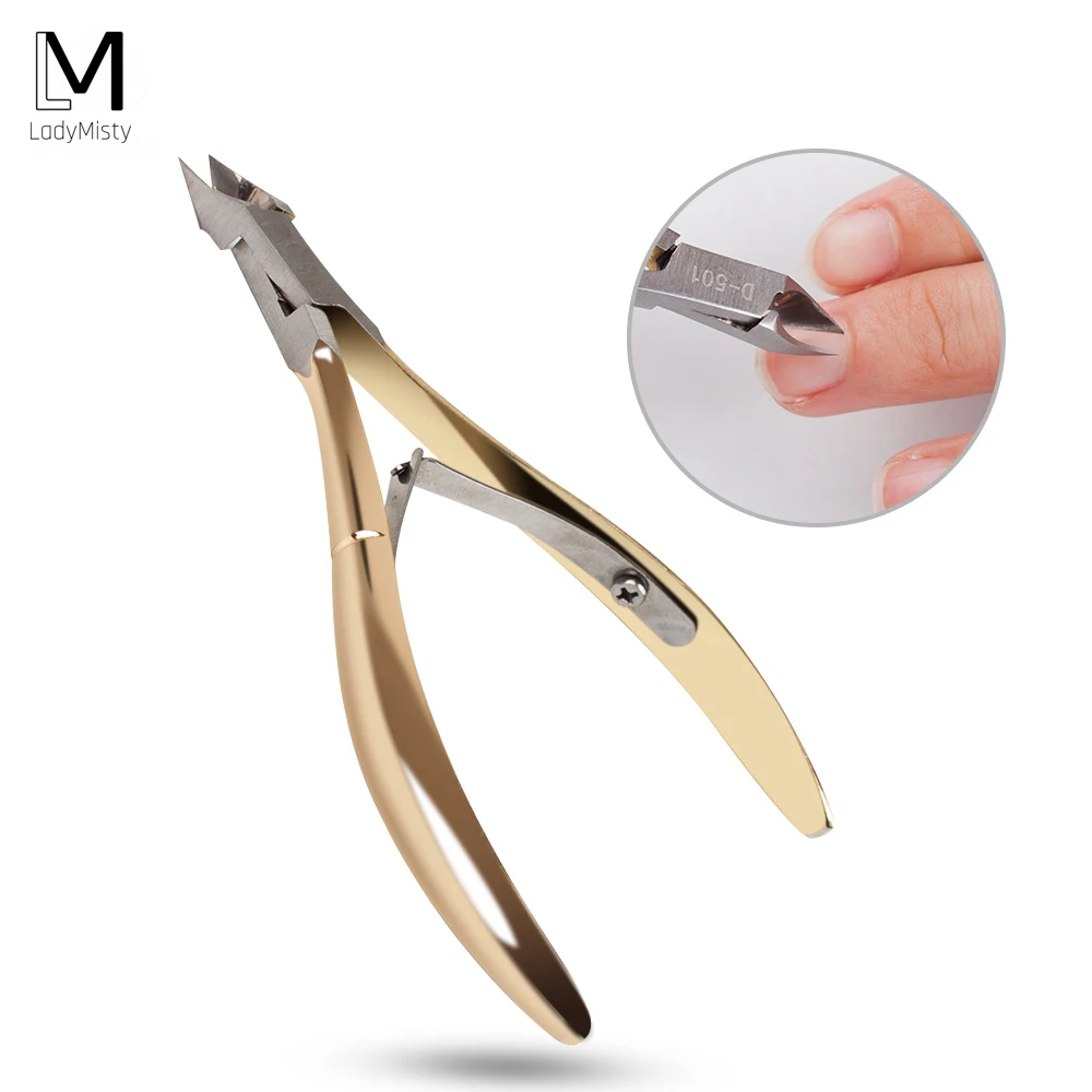 LadyMisty Stainless Steel Nail Cuticle Scissors Fingernail Toenail Cuticle Nipper Trimming Golden Handle Dead Skin Scissor D-501
LadyMisty Stainless Steel Nail Cuticle Scissors Fingernail Toenail Cuticle Nipper Trimming Golden Handle Dead Skin Scissor D-501