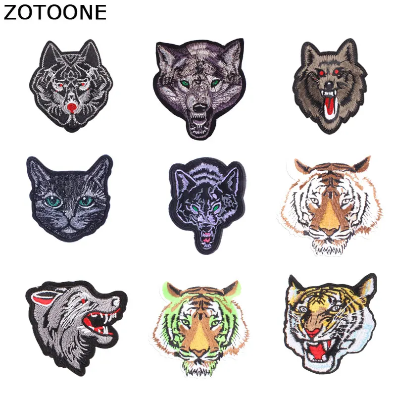 ZOTOONE Animal Patches Wolf Stickers Tiger Cat Iron on Clothes Heat Transfer Applique Embroidered Applications Cloth Fabric G
ZOTOONE Animal Patches Wolf Stickers Tiger Cat Iron on Clothes Heat Transfer Applique Embroidered Applications Cloth Fabric G