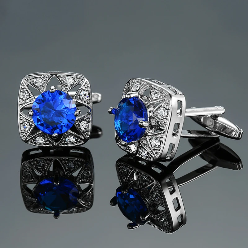 DY Brand new high-end luxury design silvery hollow flower blue crystal Cufflinks Men's French shirt Cufflinks free shipping
DY Brand new high-end luxury design silvery hollow flower blue crystal Cufflinks Men's French shirt Cufflinks free shipping
