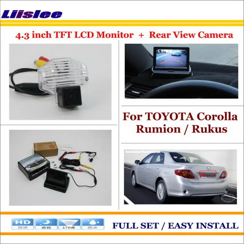 For TOYOTA Corolla Rumion / Rukus - 4.3" TFT LCD Monitor + Car Rearview Back Up Camera = 2 in 1 Car Parking System
For TOYOTA Corolla Rumion / Rukus - 4.3" TFT LCD Monitor + Car Rearview Back Up Camera = 2 in 1 Car Parking System