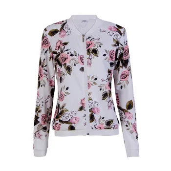 Jackets Women 2019 Fashion Floral Printed Bomber Jacket Slim Baseball Outwear Long Sleeve Zipper Coat
Jackets Women 2019 Fashion Floral Printed Bomber Jacket Slim Baseball Outwear Long Sleeve Zipper Coat