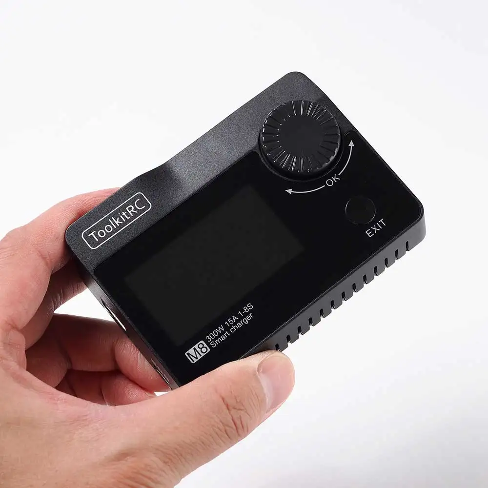 ToolkitRC M8 300W 15A 2-8S LiPo Battery Charger Discharger Cell Checker Servo Tester Lipo Battery for RC FPV Racing Drone
ToolkitRC M8 300W 15A 2-8S LiPo Battery Charger Discharger Cell Checker Servo Tester Lipo Battery for RC FPV Racing Drone
