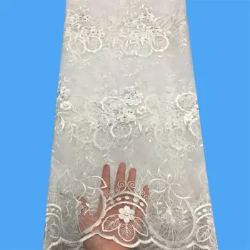 African Lace Fabric Embroidered Nigerian Laces Fabric Bridal High Quality French Tulle Lace Fabric For Women Dress white YYZ5932
African Lace Fabric Embroidered Nigerian Laces Fabric Bridal High Quality French Tulle Lace Fabric For Women Dress white YYZ5932