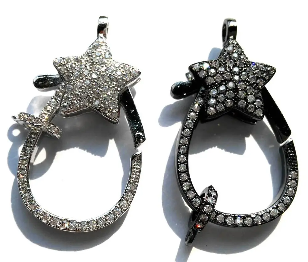 Wholesale 6sets 28-45mm Micro Pave Enhancer Clasp,Large CZ Star Clasp,Pave Lobster Clasp,Lobster Closure
Wholesale 6sets 28-45mm Micro Pave Enhancer Clasp,Large CZ Star Clasp,Pave Lobster Clasp,Lobster Closure