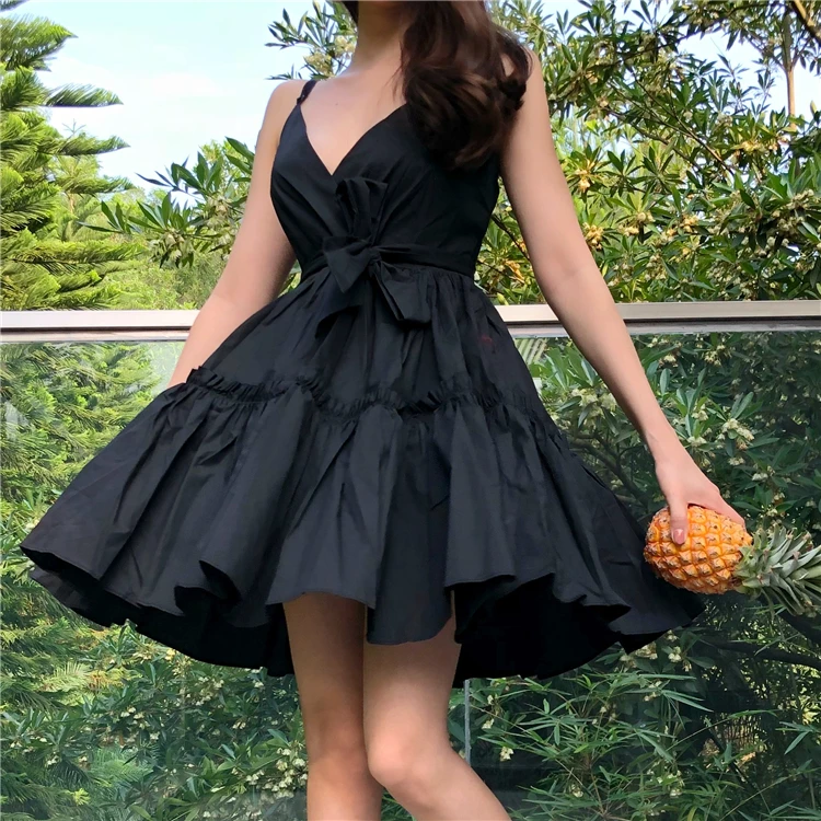 2019 Summer Women Short V-necktie Dress Sleeveless High Waist A-line Solid Ladies Beach Holiday Cotton Vestidos Sundress
2019 Summer Women Short V-necktie Dress Sleeveless High Waist A-line Solid Ladies Beach Holiday Cotton Vestidos Sundress
