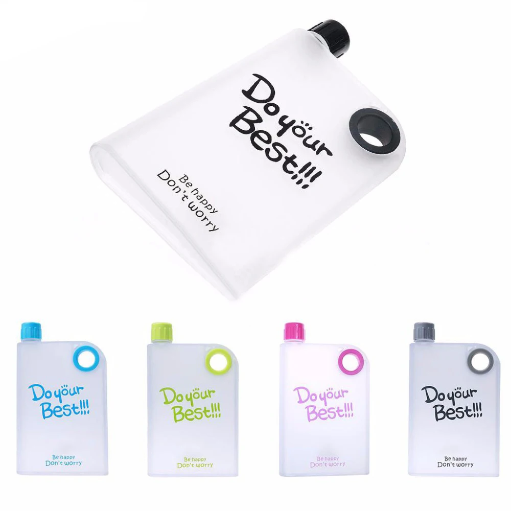 New A5 Notebook 380ML Paper Square Flat Water Bottle Creative Advertising Gift Portable Cover Student Movement Kettle Plastic
New A5 Notebook 380ML Paper Square Flat Water Bottle Creative Advertising Gift Portable Cover Student Movement Kettle Plastic