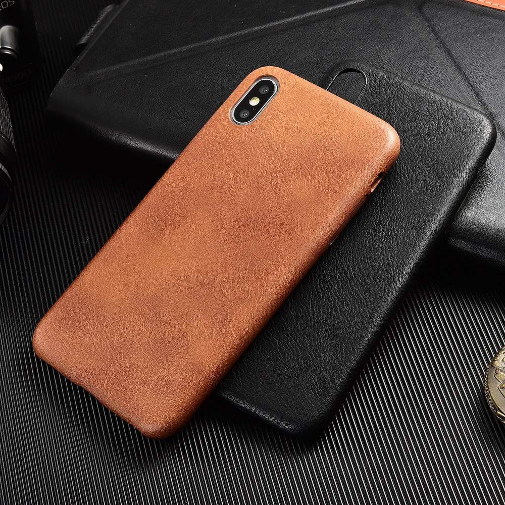 Чехол из искусственной кожи с узором для iPhone XS Max XR X 7 6 s мягкий чехол телефона